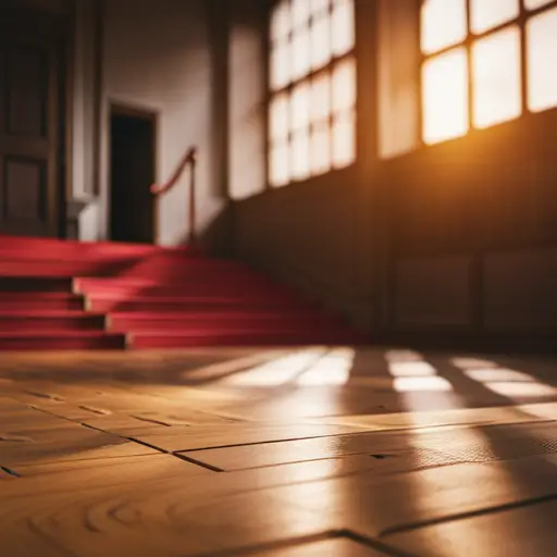 a close-up image of a worn, weathered antique wooden floor with rich, warm tones