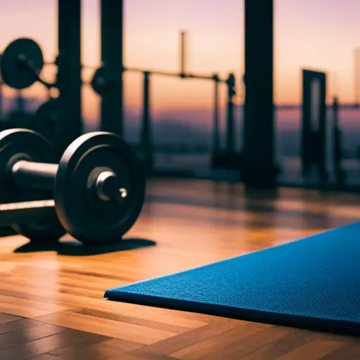 An image that showcases different flooring options for a home gym, such as rubber mats, interlocking foam tiles, and hardwood