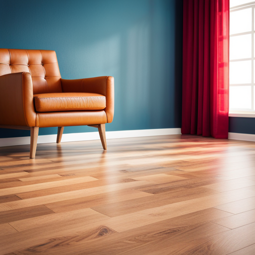 An image showing a well-maintained laminate flooring with no visible scratches, stains, or warping, showcasing the longevity and durability of proper long-term care