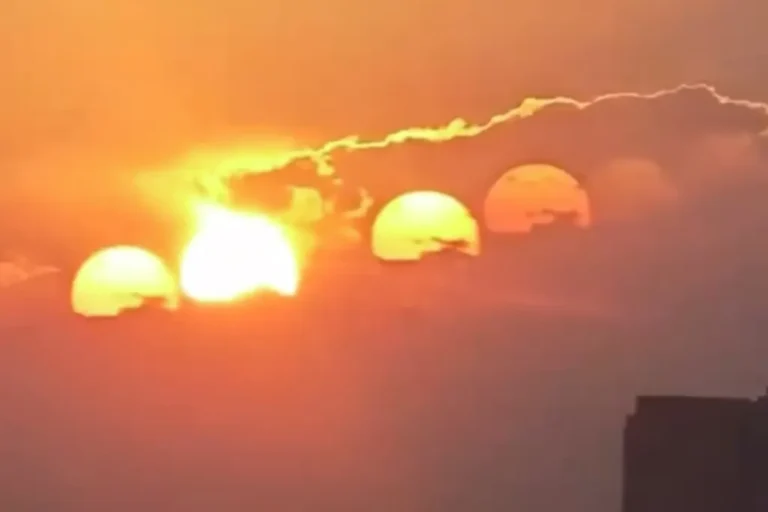 Seven Suns Appear in the Sky Over Chengdu, China: A Rare Optical Illusion Stuns Residents