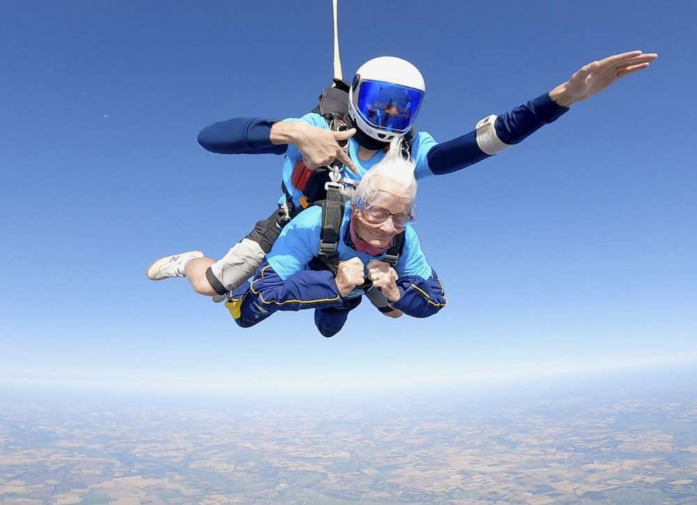 Manette ,Baillie,Skydiver,102-Year-old Woman