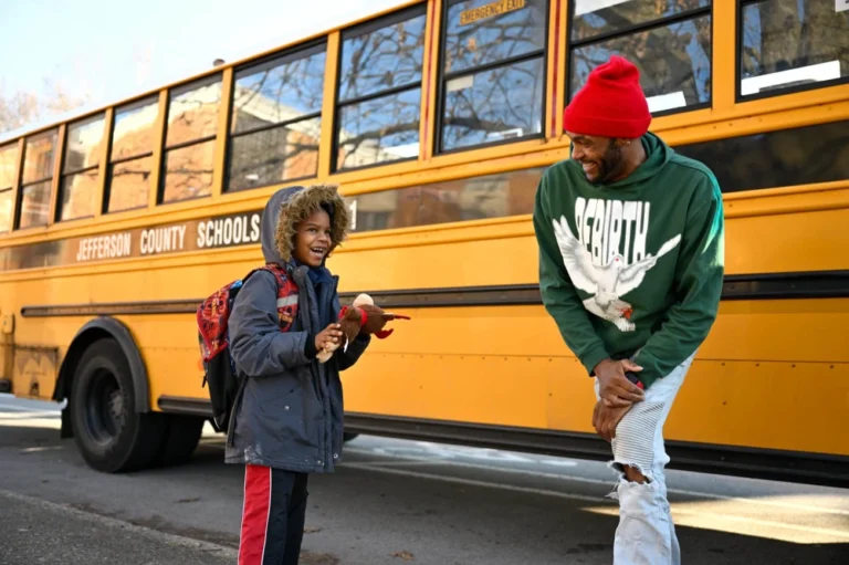 A boy was in tears because he didn’t have PJs for Pajamas Day. His bus driver came to the rescue